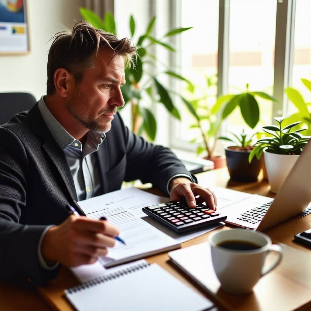 상속세 계산기 - 상속세를 계산하는 모습의 이미지.