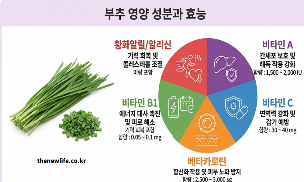 부추 효능 영양성분