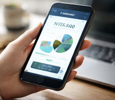 핸드폰을 이용한 자산관리 이미지