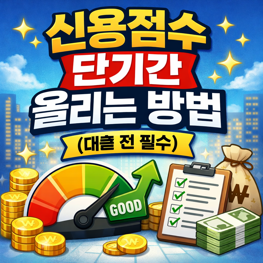 신용점수 단기간 올리기