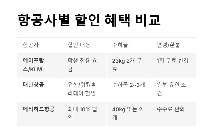 국제 학생증으로 항공권 할인받는 방법