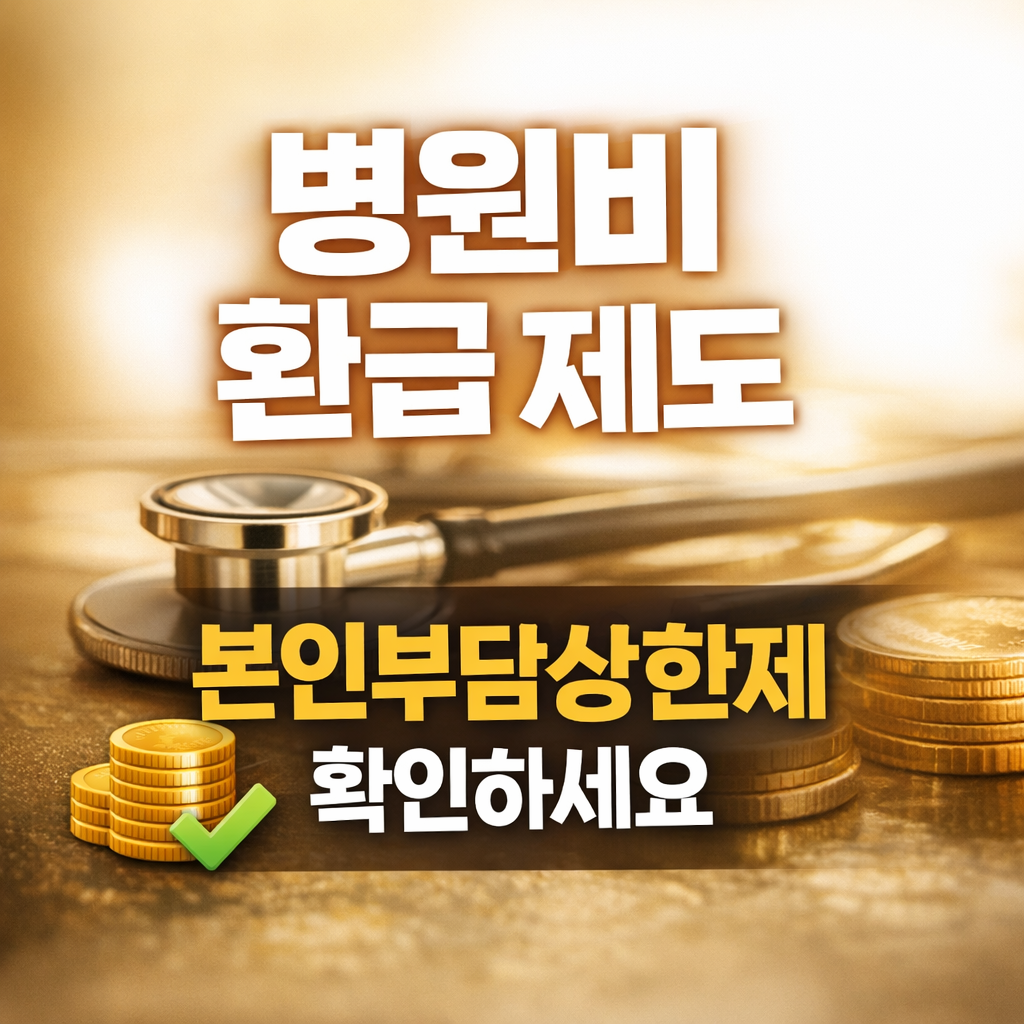 본인부담상한제 병원비 환급 제도 설명 이미지, 환급 기준과 조회 방법 안내 대표 썸네일