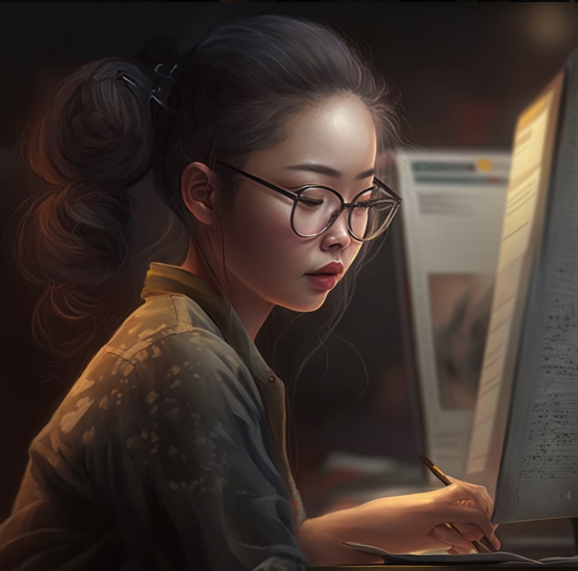 미드저니로 만든 블로그 프로필