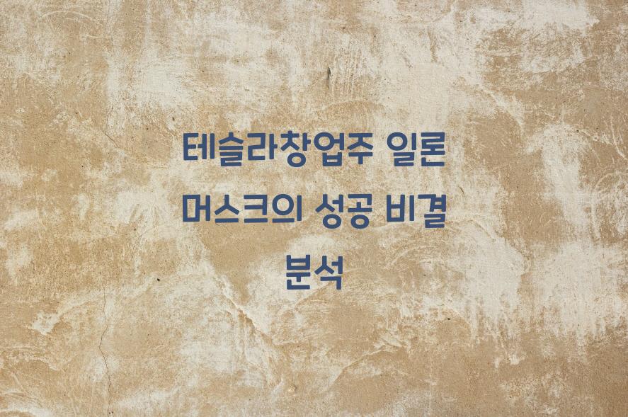 테슬라창업주