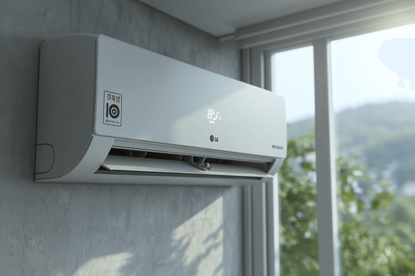작동중인-벽걸이-에어컨-이미지
