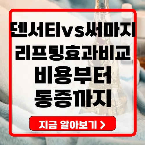 덴서티 vs 써마지