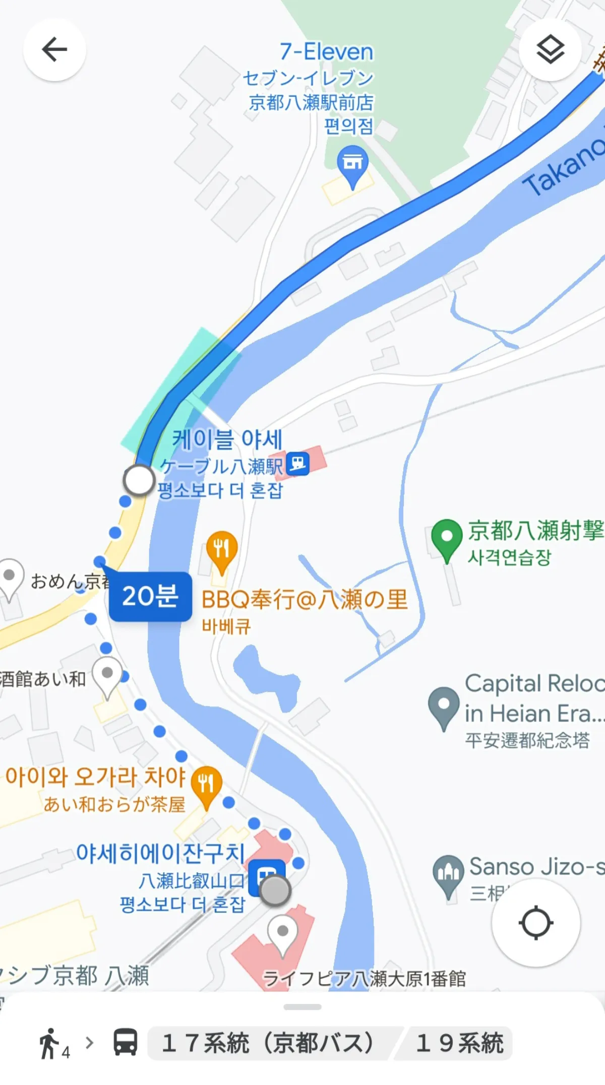 오하라까지_구글맵