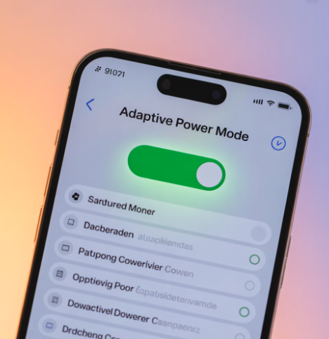 iOS 26 배터리 최적화 - Adaptive Power Mode