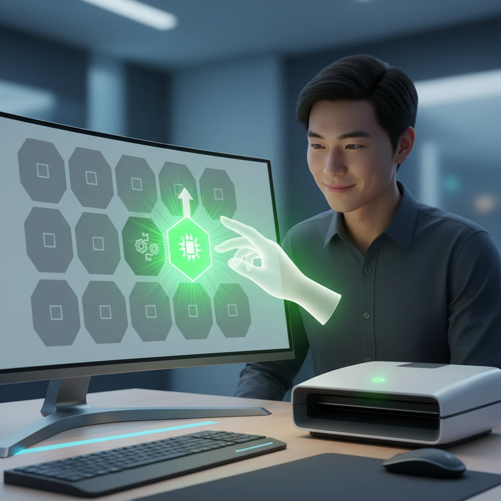 스캐너 전원 및 연결 상태 확인과 서..