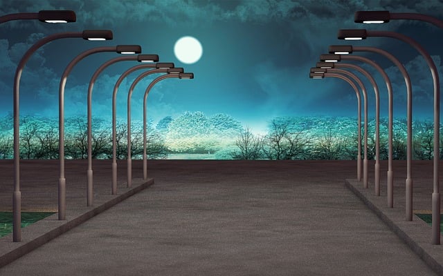 야간 주차장 이미지