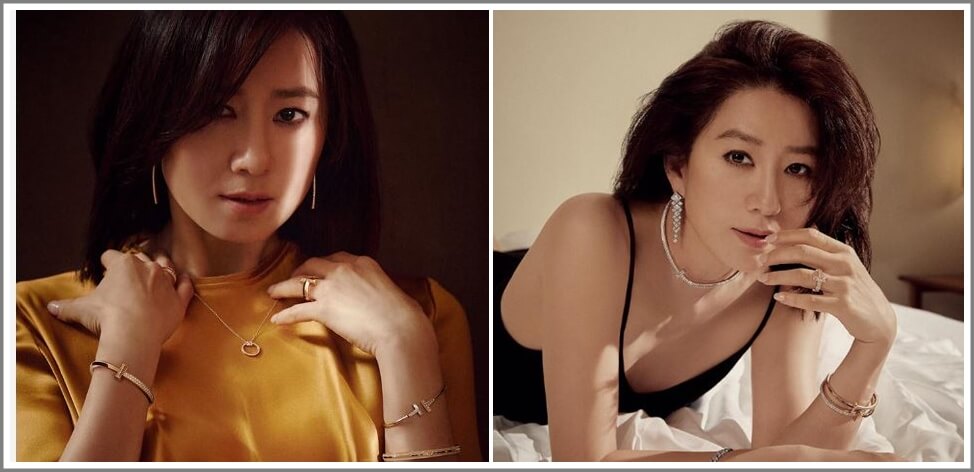 티파니T1 제품을 착용한 김희애배우