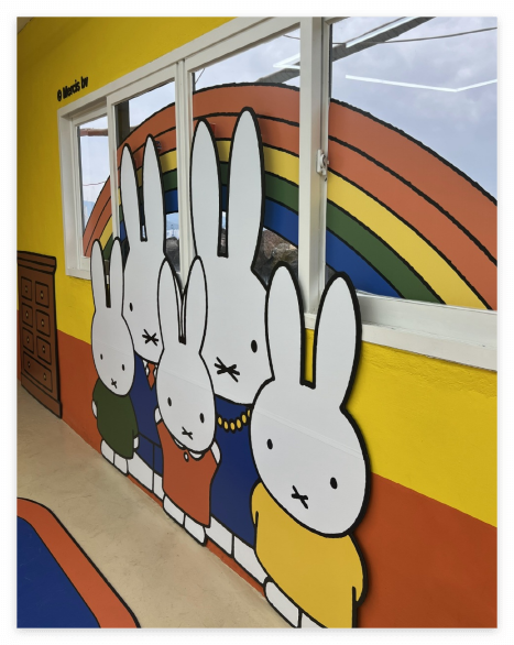 귀여운 미피 인형들이 한가득 카페