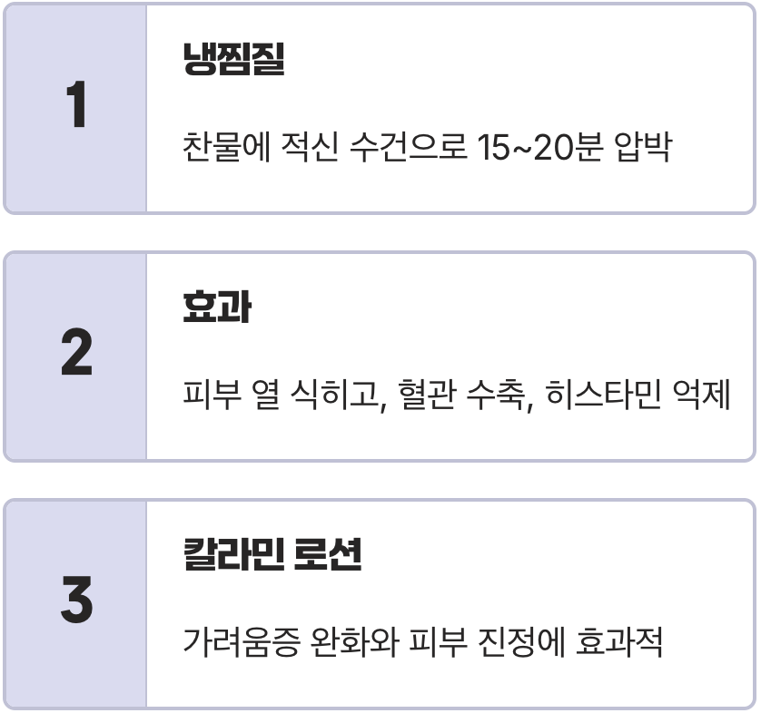 불길을 잠재우는 차가운 위로