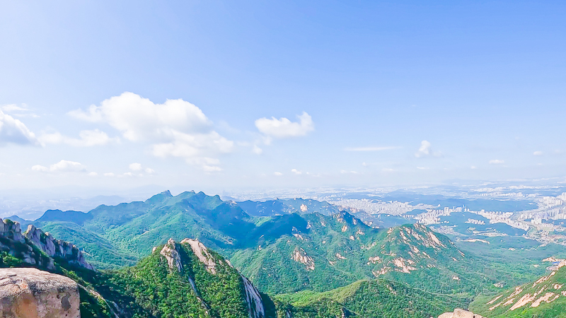 북한산 백운대 조망