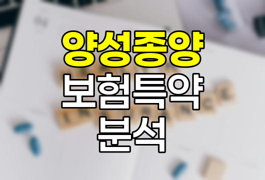 흥국화재 양성종양 보험 특약 종류와 특징