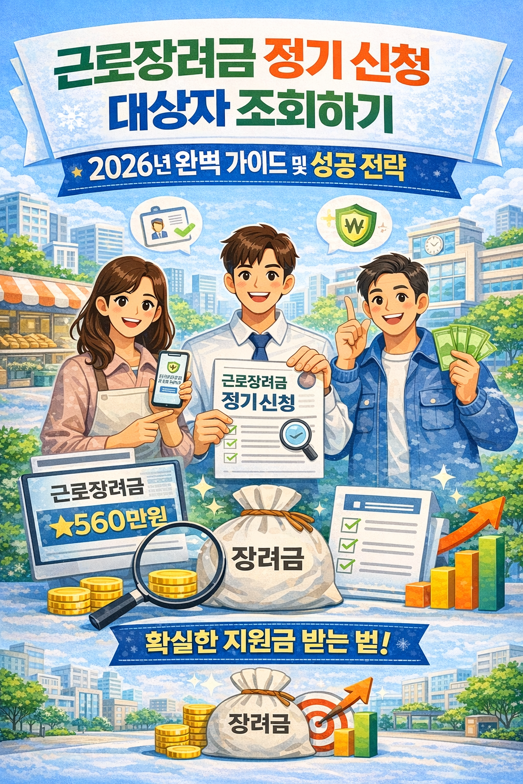 근로장려금 정기 신청 대상자 조회하기