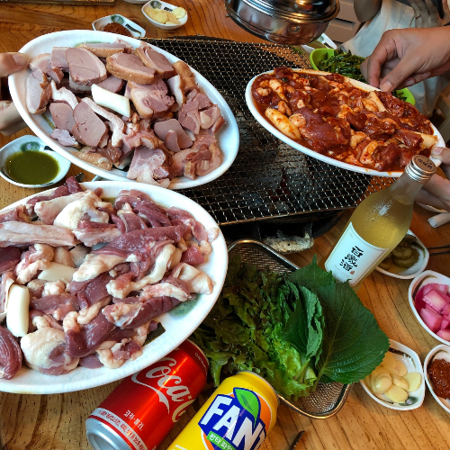 툇골오리 본점 춘천 오리 숯불구이 생방송 오늘 저녁