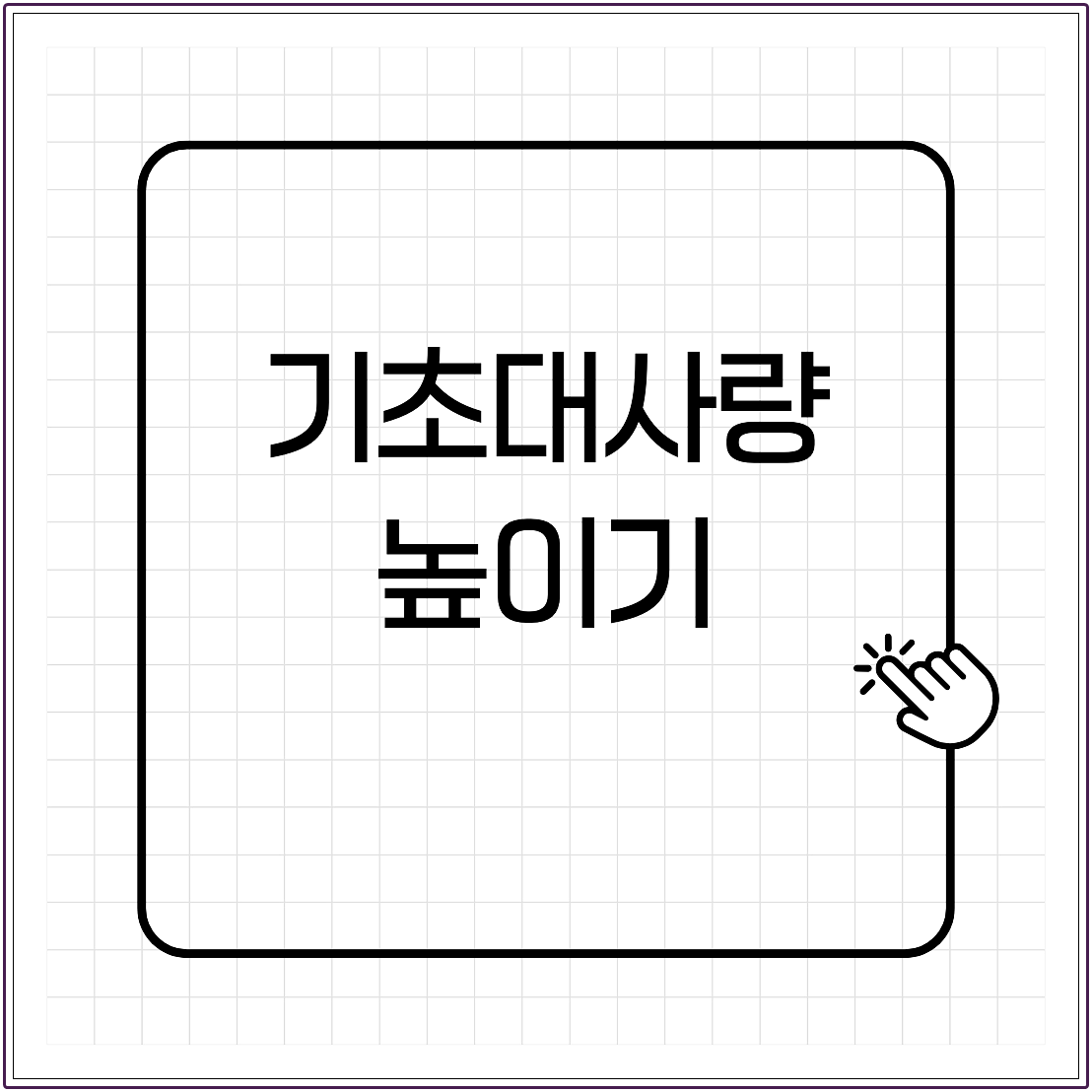 기초대사량 높이기