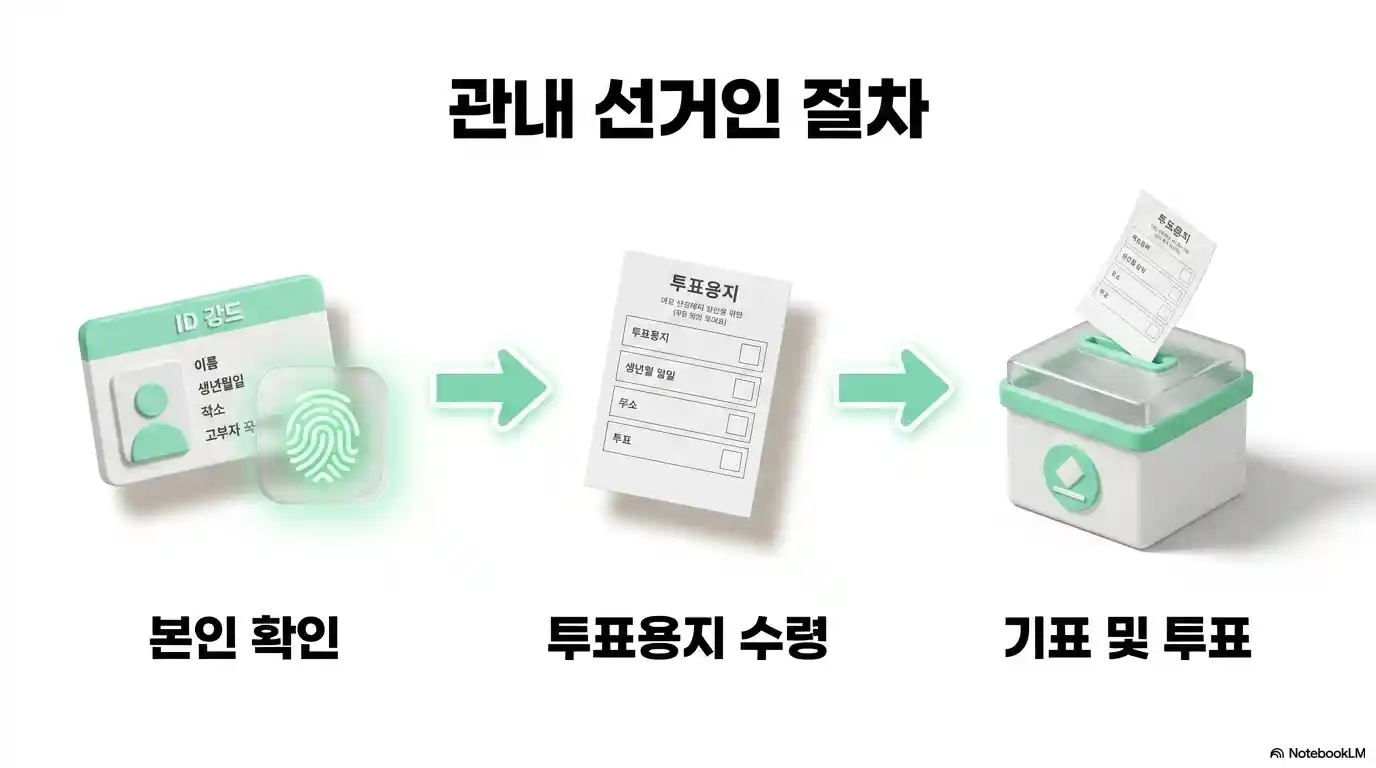 관내 선거인 절차