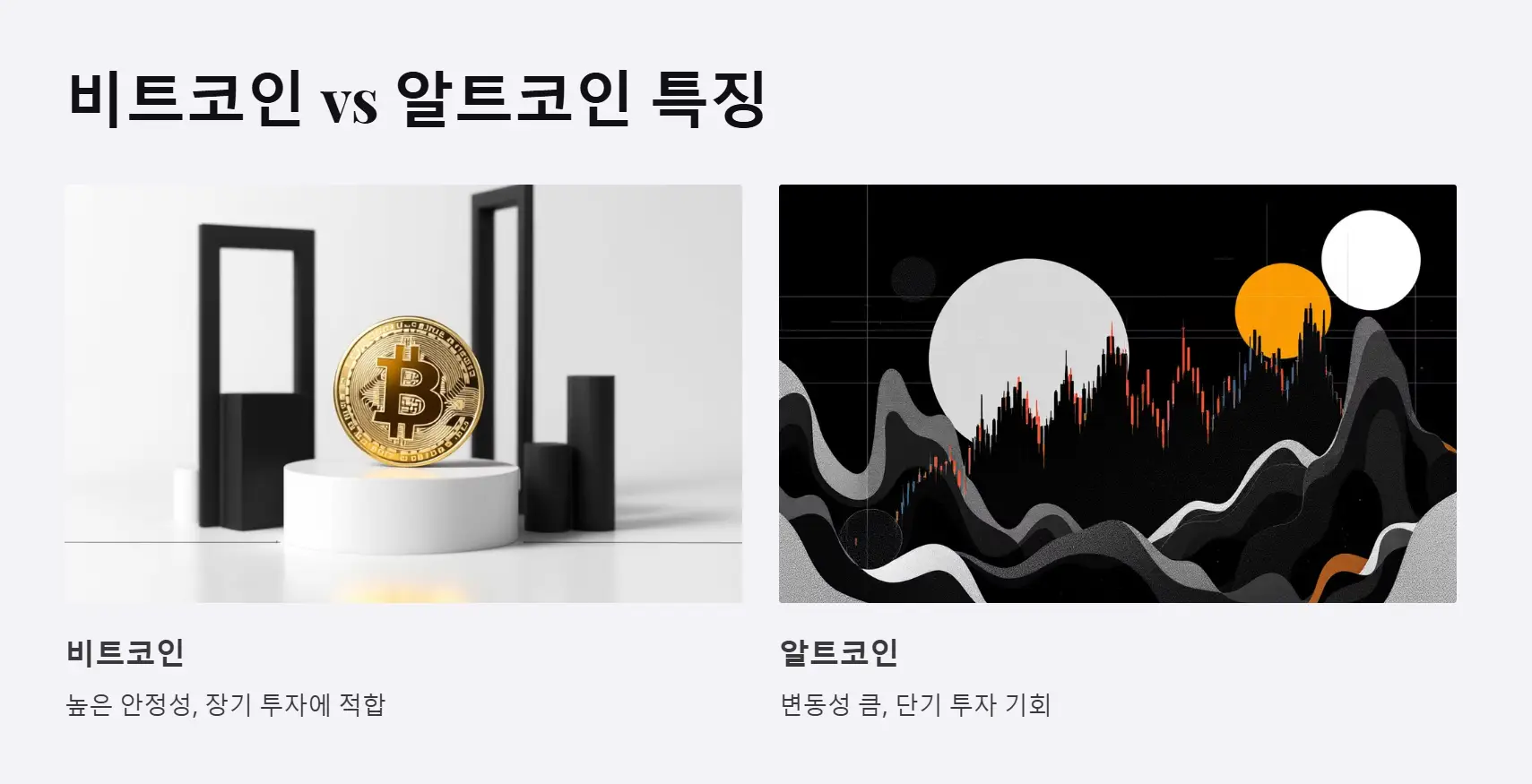 비트코인-알트코인 특징