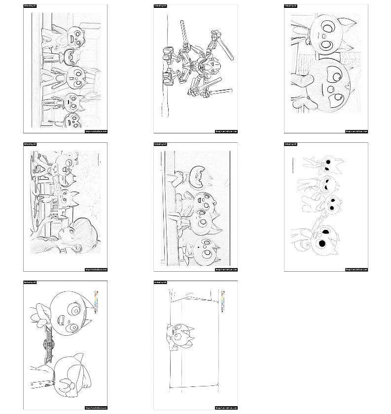 미니특공대 색칠공부 도안