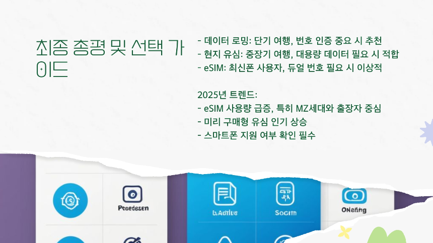 2025년 데이터 로밍 vs 유심 vs eSIM 비교 : 가격&middot;속도&middot;추천 상황 총정리