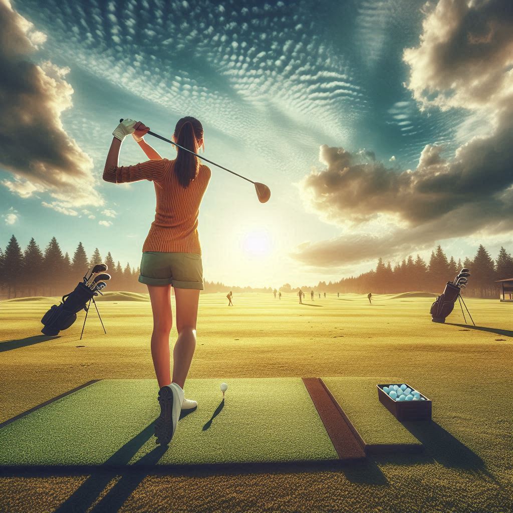 실외골프연습장 배경