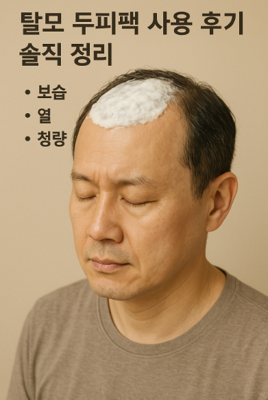 탈모 두피팩 사용 후기 정리