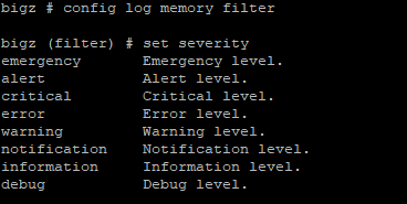 Fortigate Log Severity