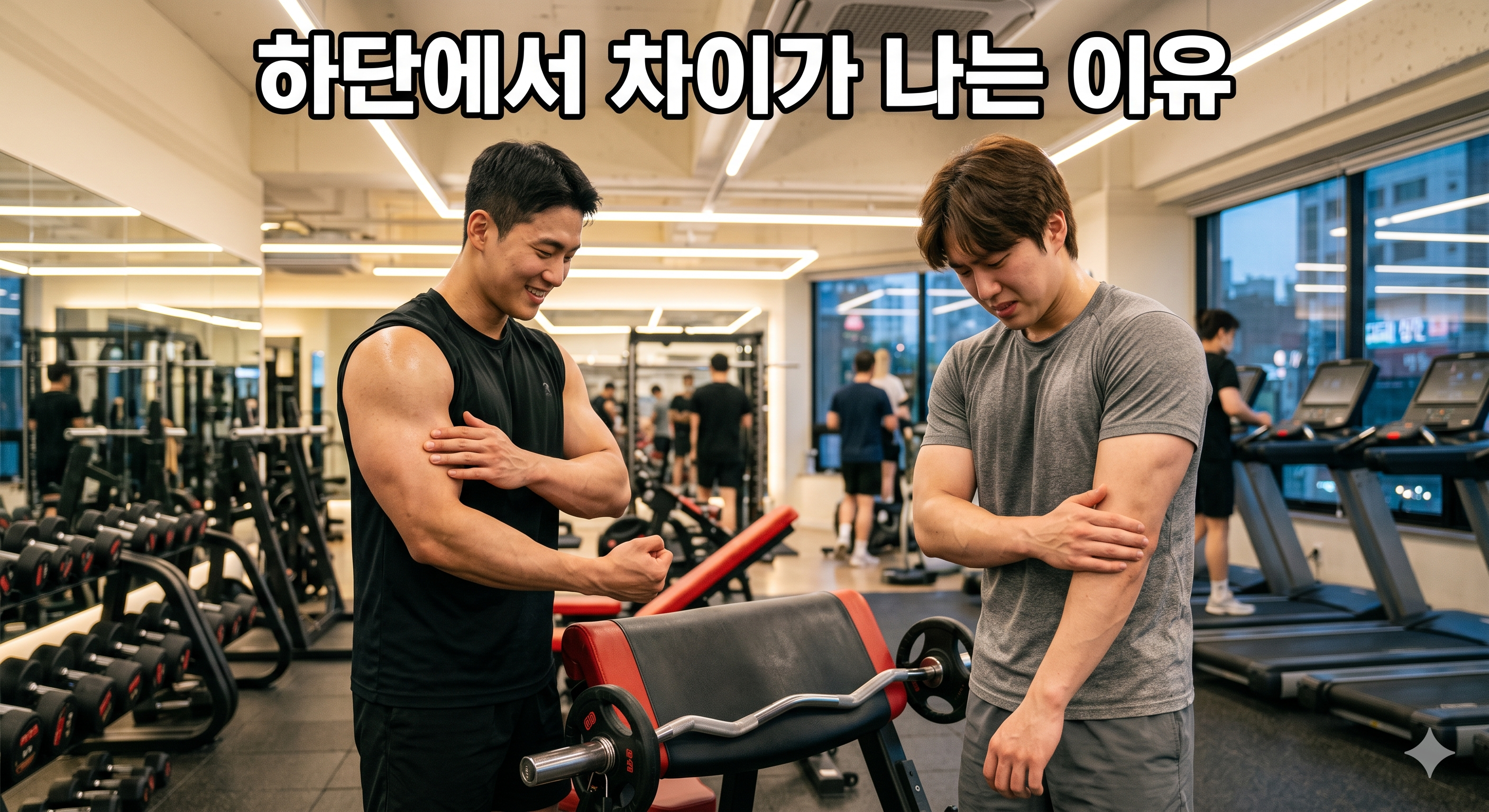 하단에서 차이가 나는 이유