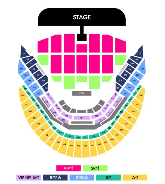 2025 이세계 페스티벌 좌석 배치도
