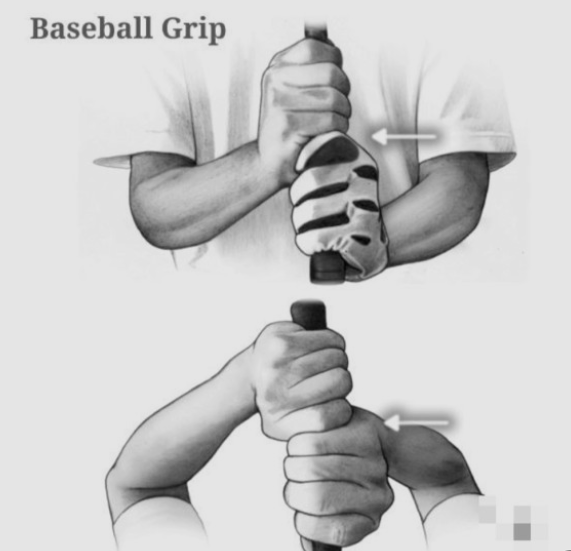 골프 베이스볼 그립 사진