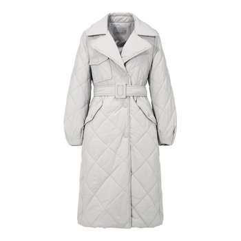 보브 퀼팅 벨티드 롱 패딩 점퍼 7121420503