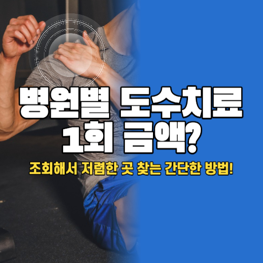 도수치료 금액