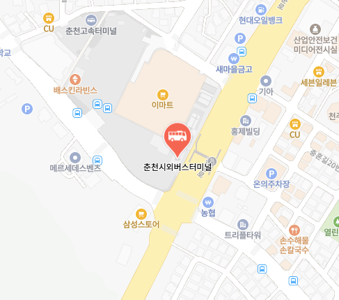 춘천시외버스터미널 위치