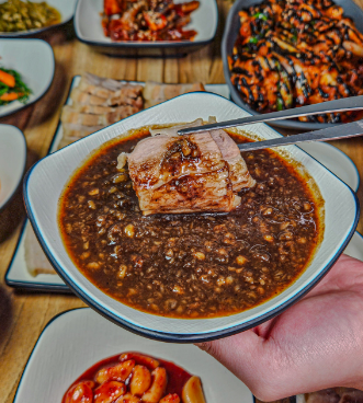 단양흑마늘쌈밥 대표 메뉴