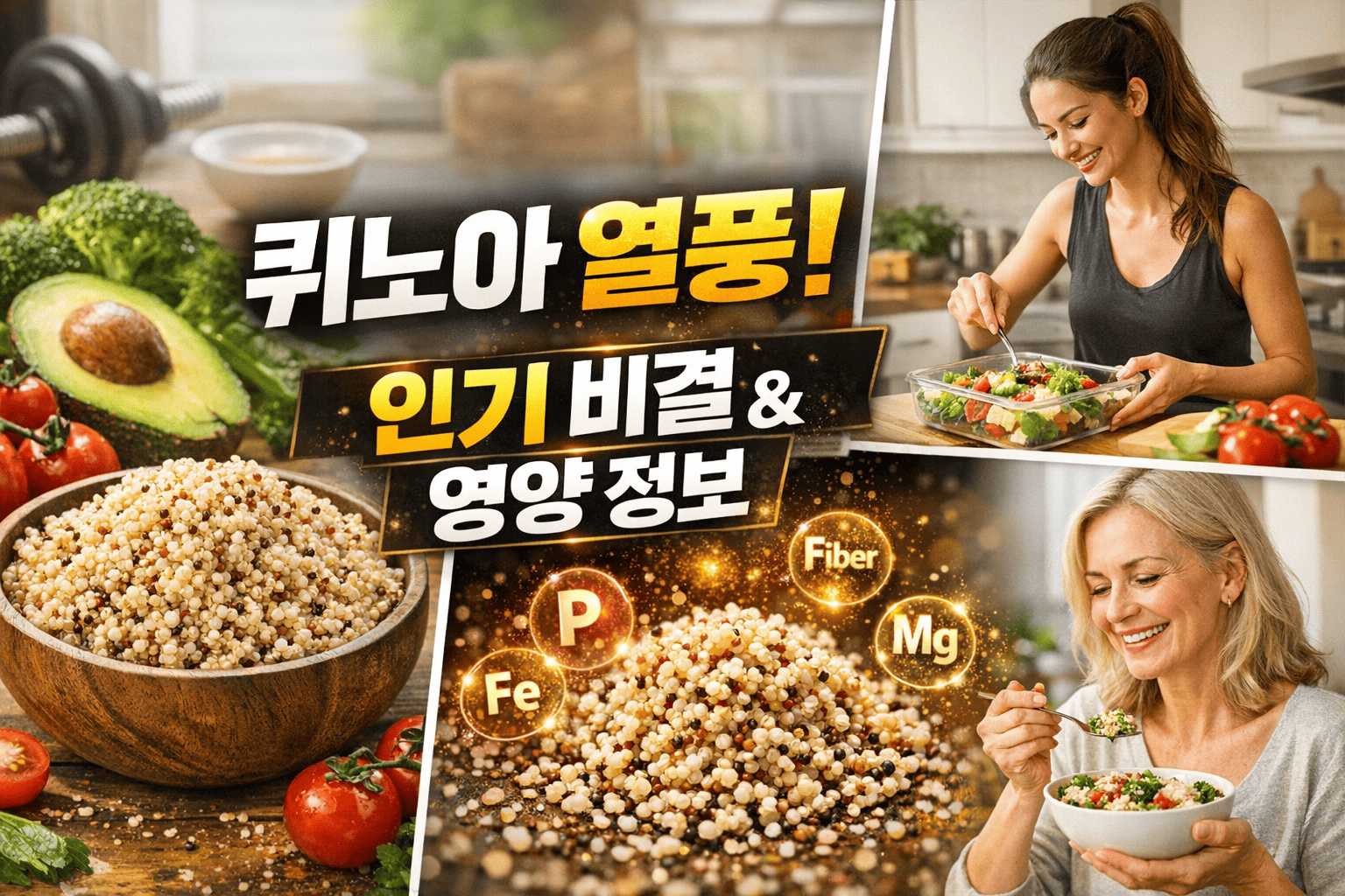 퀴노아 인기 이유와 최신 영양 정보