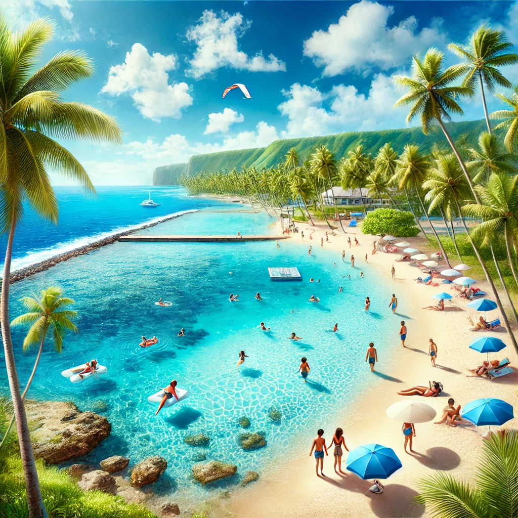 괌 휴양지 모습