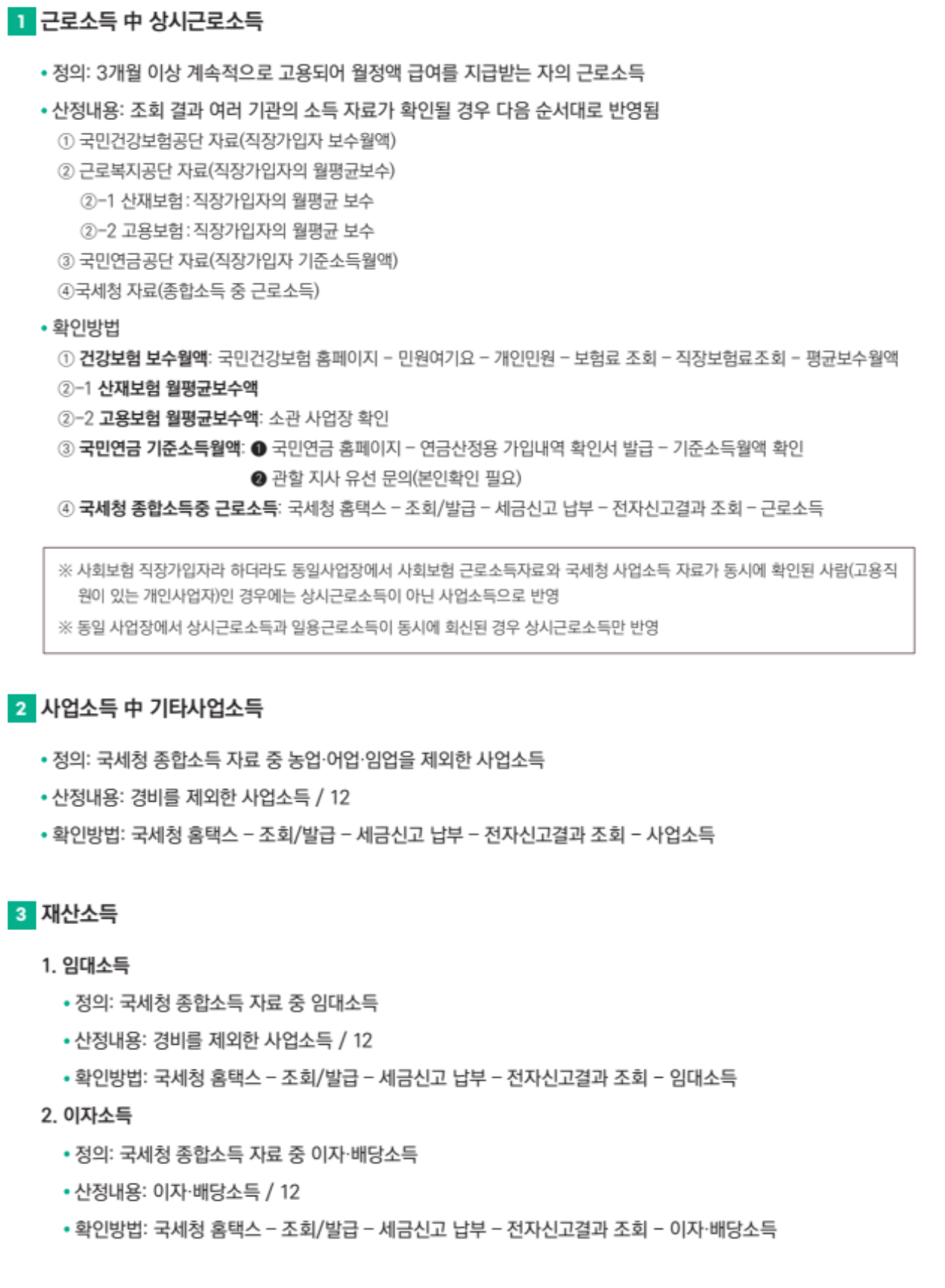 청년월세 특별지원 소득 및 재산 확인방법