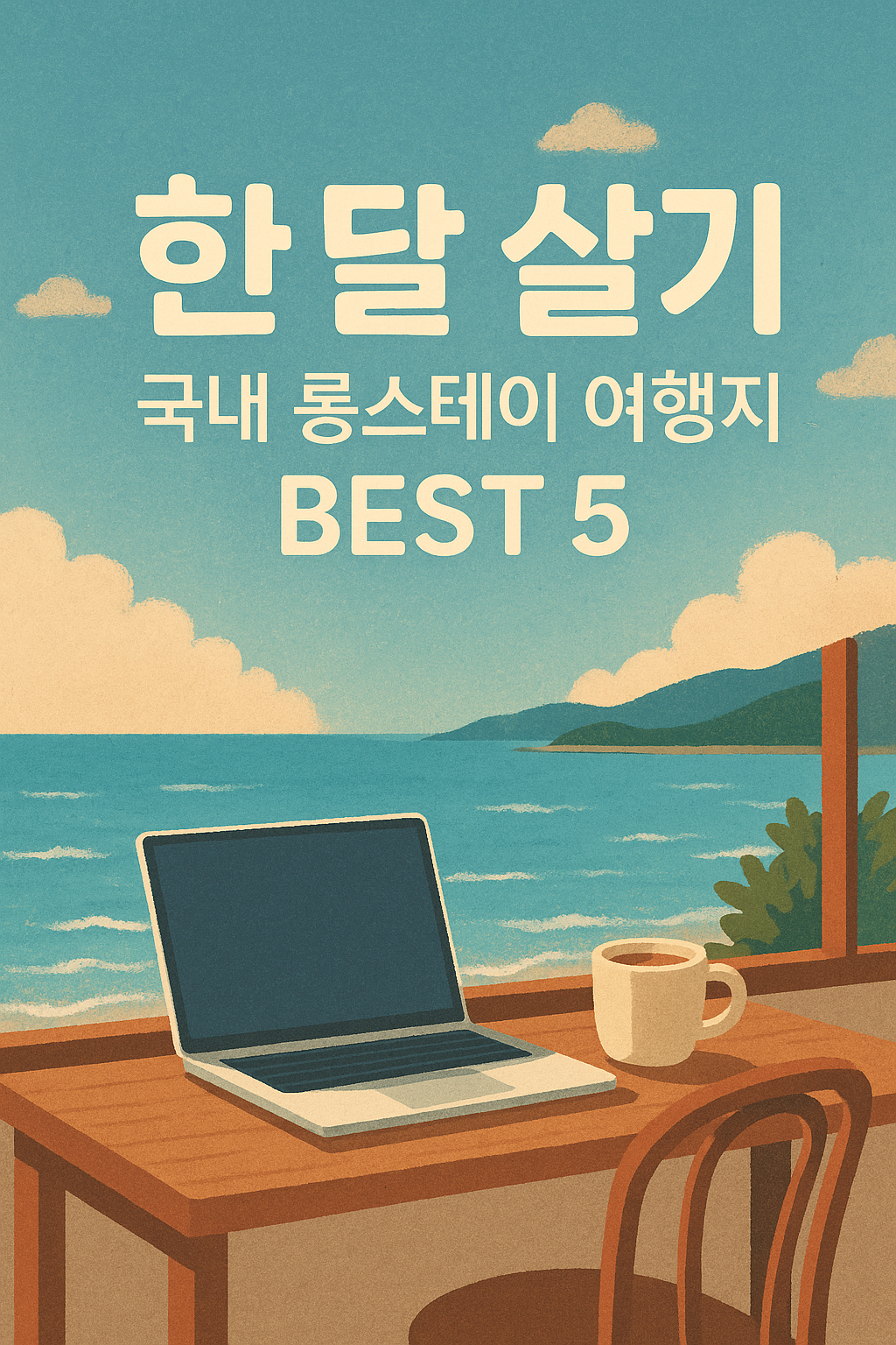 한 달 살기, 국내 롱스테이 여행지 BEST 5