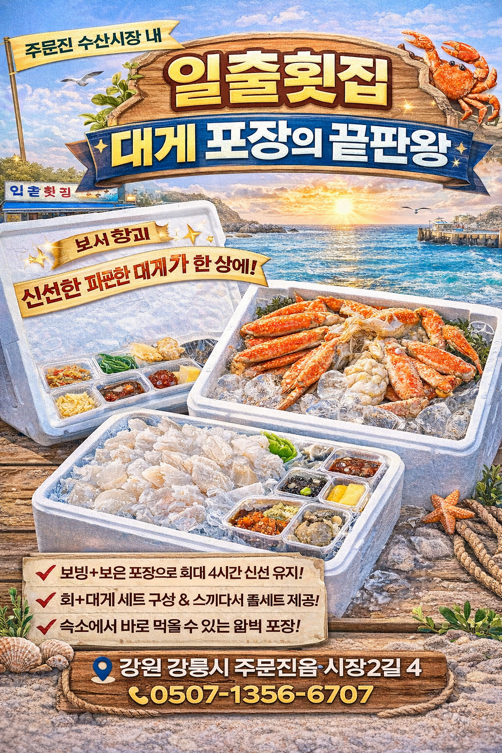 일출횟집 &ndash; 대게 포장의 끝판왕