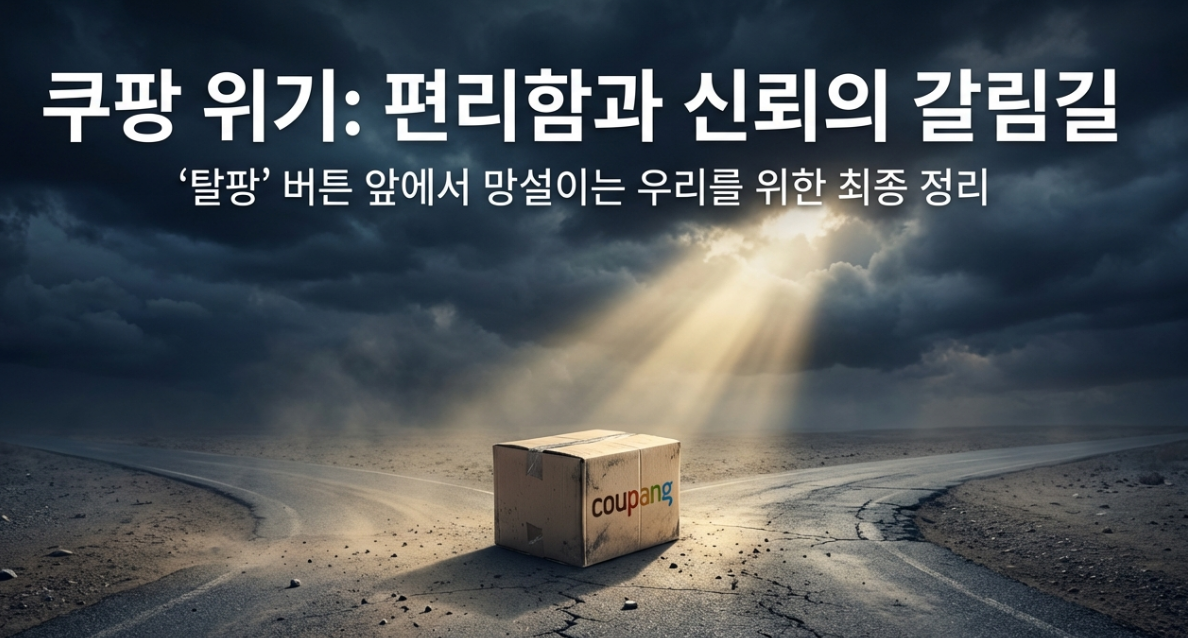 쿠팡의 위기: 편리함과 신뢰의 갈림길
