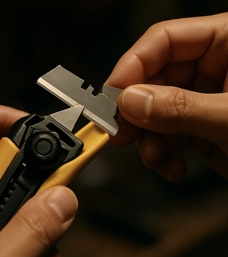 숨겨진 칼날, 안전한 교체