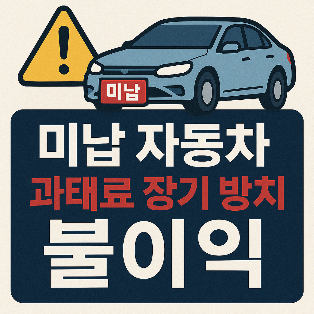 미납 자동차 과태료 방치 시 불이익