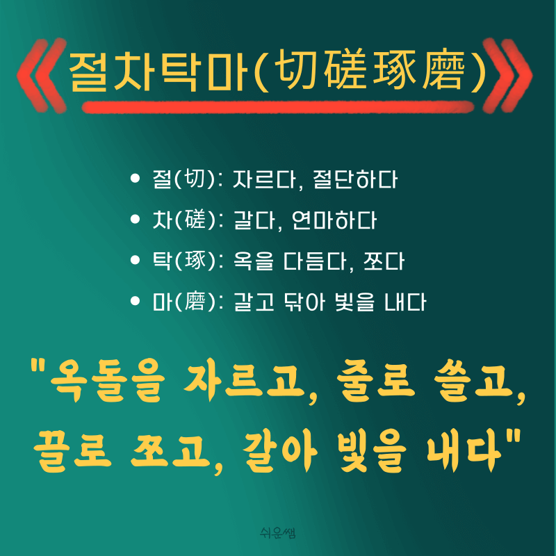 절차탁마 뜻