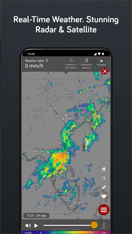 윈디 날씨, Windy.com, 바람, 파도 및 태풍 예보