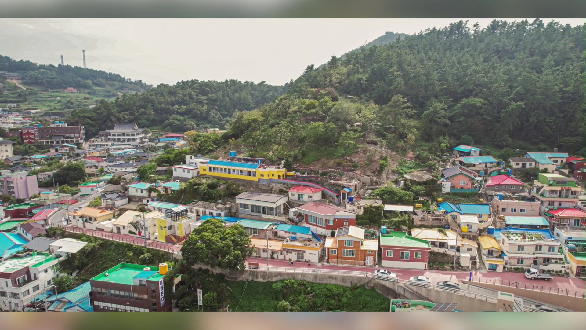 마을이 전부 다 보이는 뷰