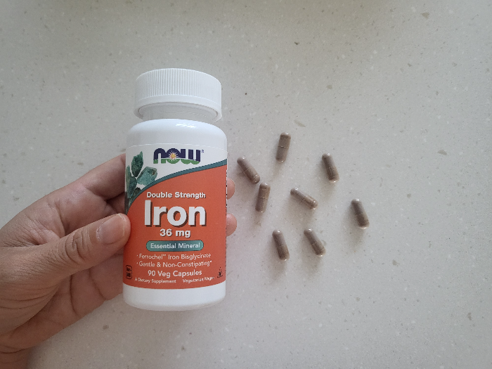 내가 먹고 있는 철분에 용기와 철분제