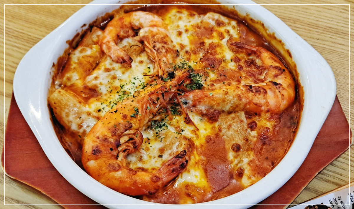 치즈-오븐-감베리-리가토니-파스타