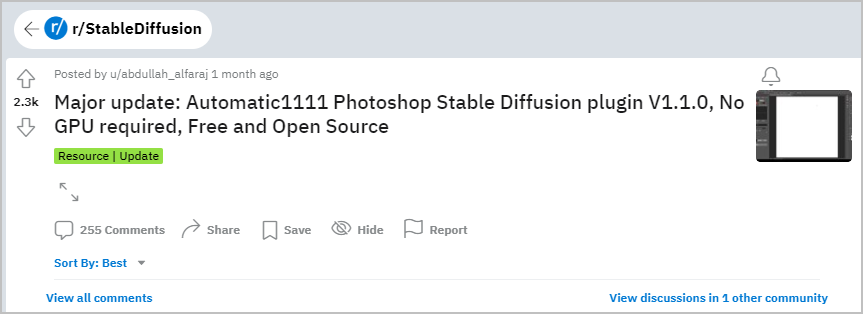 Automatic1111 Photoshop Stable Diffusion